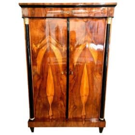 Neoclassical Biedermeier Armoire, Walnut, South Germany, circa 1815s