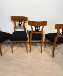Set of Four Biedermeier Chairs - All Angles - Styylish