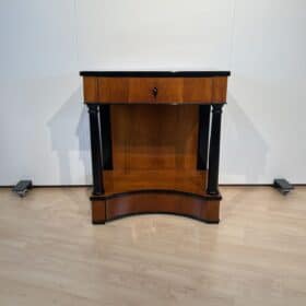 Biedermeier Console Table, Two Drawers, Cherry Veneer, South Germany circa 1820