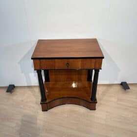 Biedermeier Console Table, Two Drawers, Cherry Veneer, South Germany circa 1820