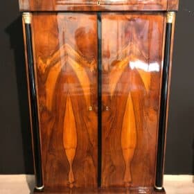 Neoclassical Biedermeier Armoire, Walnut, South Germany, circa 1815s