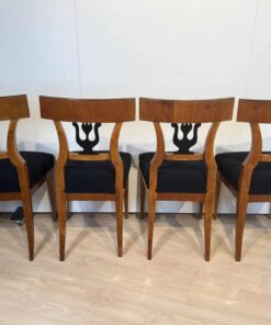 Set of Four Biedermeier Chairs - Back Profiles - Styylish