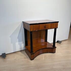 Biedermeier Console Table, Two Drawers, Cherry Veneer, South Germany circa 1820