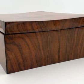 Biedermeier Jewelry Box with Ink, Walnut Veneer, Austria circa 1820