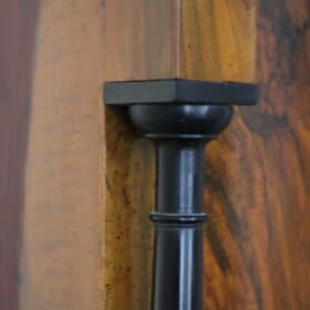 Neoclassical Early Biedermeier Armoire, Walnut Veneer and Full Columns, Austria, circa 1820