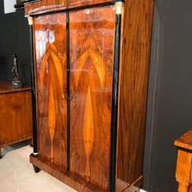 Neoclassical Biedermeier Armoire, Walnut, South Germany, circa 1815s