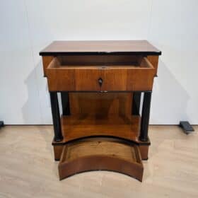 Biedermeier Console Table, Two Drawers, Cherry Veneer, South Germany circa 1820