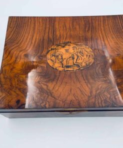 Biedermeier Jewelry Box with Ink - Ink Painting - Styylish