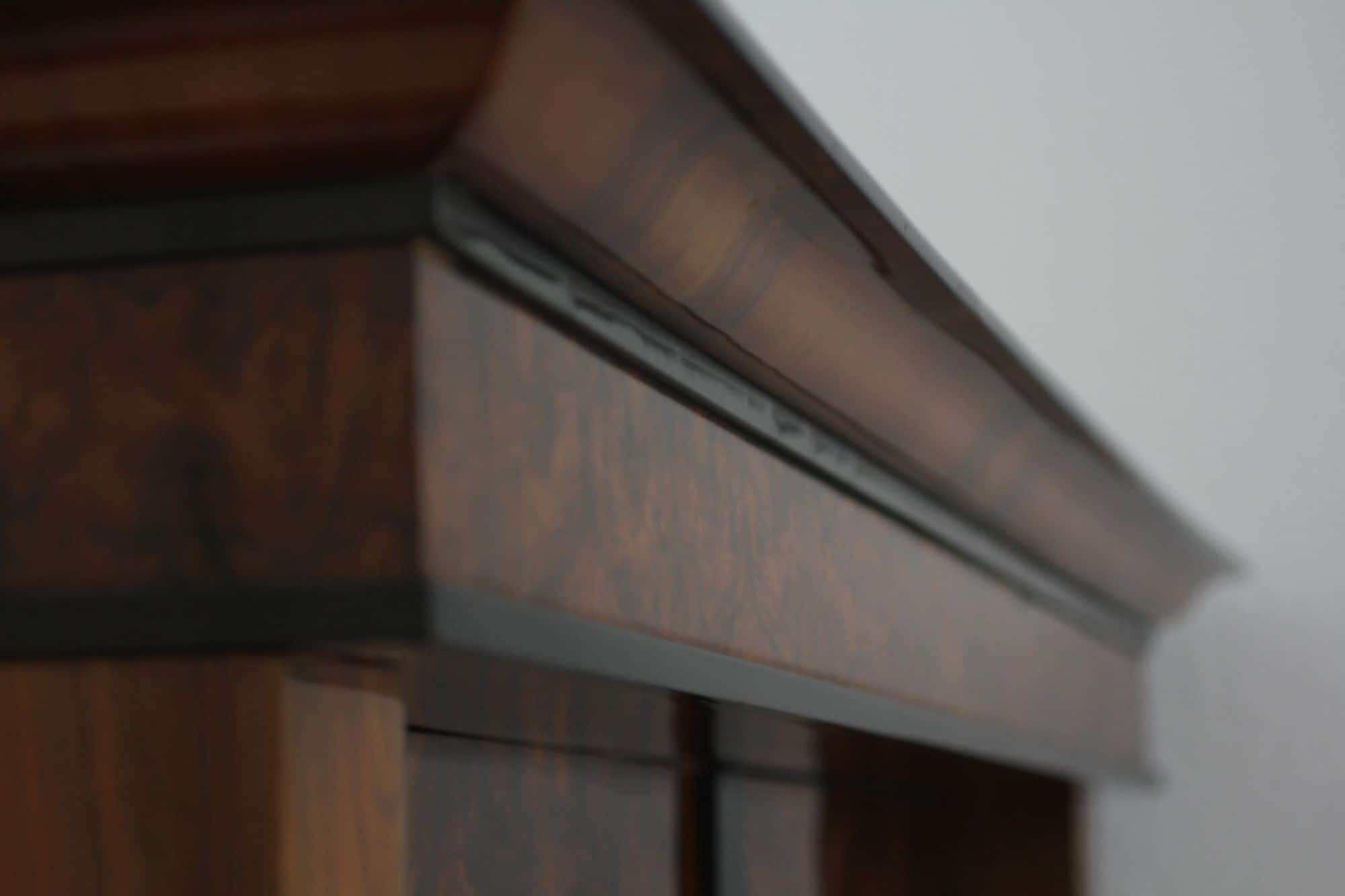 Neoclassical Early Biedermeier Armoire, Walnut Veneer and Full Columns, Austria, circa 1820 - Image 7