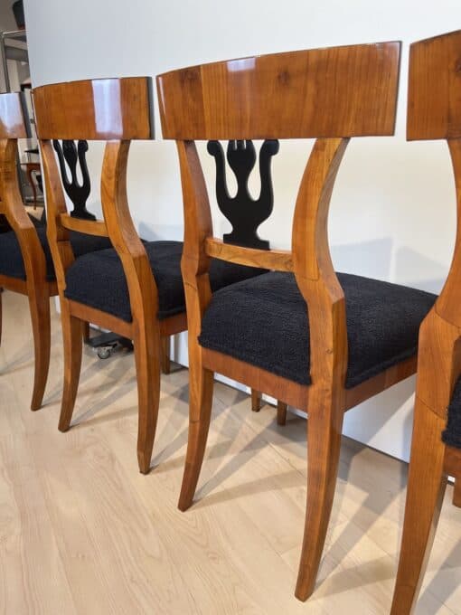 Set of Four Biedermeier Chairs - Backrest Detail - Styylish