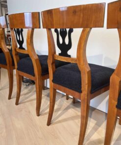 Set of Four Biedermeier Chairs - Backrest Detail - Styylish