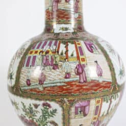 Canton Porcelain Vases - Decorative Panels with People - Styylish