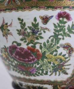 Canton Porcelain Vases - Decorative Floral and Insects - Styylish