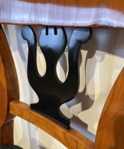 Set of Four Biedermeier Chairs - Ebonized Wood Backrest Detail - Styylish
