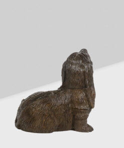 Carved Basswood Dog - Back Profile - Styylish