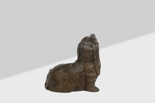 Carved Basswood Dog - Back Profile - Styylish