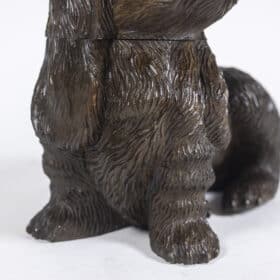 Carved Basswood Dog, Black Forest style, Circa 1900