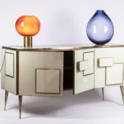 Geometric Sideboard - With Lamp On - Styylish