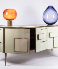 Geometric Sideboard - With Lamp On - Styylish
