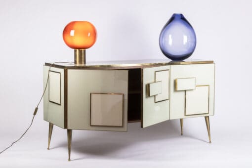 Geometric Sideboard - With Lamp On - Styylish