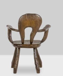 Maison Chevalier Brutalist Armchair - Back Profile - Styylish