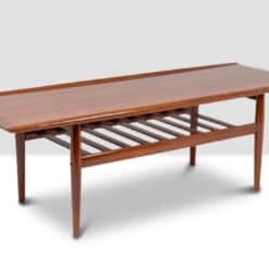 “GJ106” Teak Coffee Table - Side Profile - Styylish