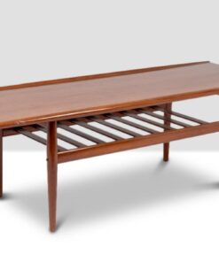 “GJ106” Teak Coffee Table - Side Profile - Styylish