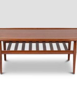 “GJ106” Teak Coffee Table - Front Profile - Styylish
