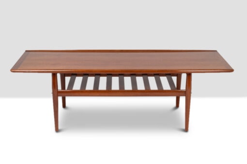 “GJ106” Teak Coffee Table - Front Profile - Styylish