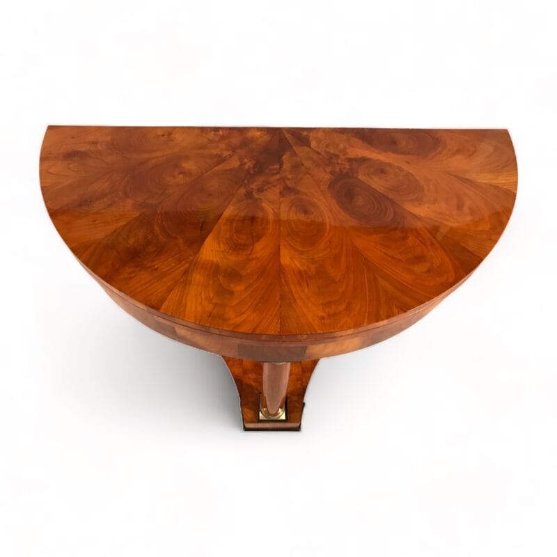 Biedermeier Demilune Table - Top View - Styylish