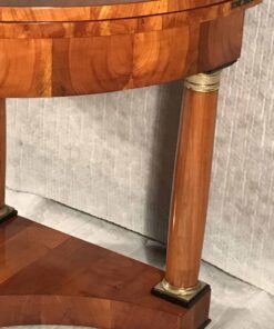Biedermeier Demilune Table - Column Details - Styylish