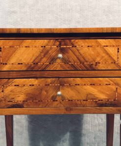 Louis XVI Side Table- detail view of the drawers- Styylish