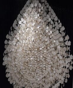 Alternative view of Ceramic Art Wall Decor "Larme de pluie", Handmade