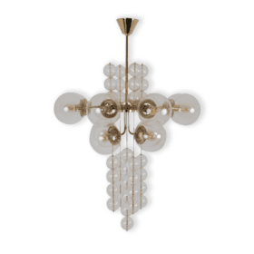 Jaroslav Bejvl for Kamenický Šenov, Czechoslovakian Pendant Lamp, 1960s