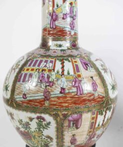 Canton Porcelain Vases - Decorative Scene - Styylish