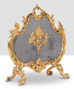 Louis XV Style Ormolu Fir Screen - Gold Frame - Styylish