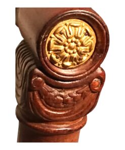 Empire Salon Suite- detail of the gilded armrest decor- Styylish