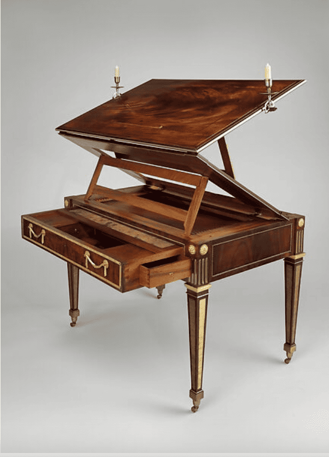 Met Museum architect table