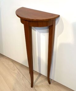 Small Biedermeier Demi-Lune Console Table - Front Right Side - Styylish