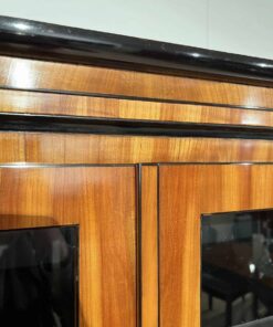 Cherry Biedermeier Bookcase - Top Front Detail - Styylish