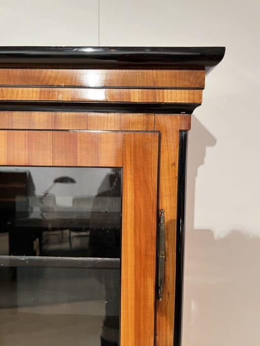 Cherry Biedermeier Bookcase - Top Edge Detail - Styylish