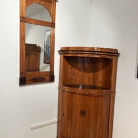 Biedermeier Wall Mirror, Mahogany, Birch and Thuja Roots Wood, Austria circa 1820