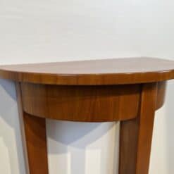 Small Biedermeier Demi-Lune Console Table - Edge Veneer Detail - Styylish