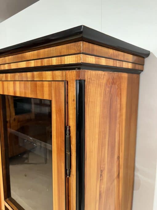 Cherry Biedermeier Bookcase - Top Side Detail - Styylish