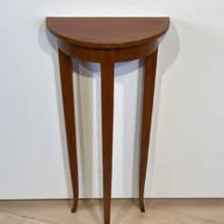 Small Biedermeier Demi-Lune Console Table - Against Wall - Styylish