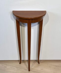 Small Biedermeier Demi-Lune Console Table - Against Wall - Styylish