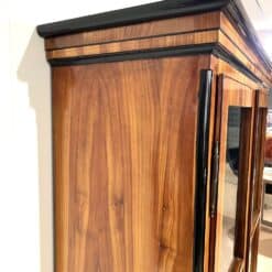 Cherry Biedermeier Bookcase - Ebonized Top Detail - Styylish