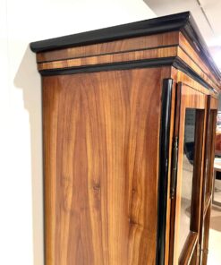 Cherry Biedermeier Bookcase - Ebonized Top Detail - Styylish