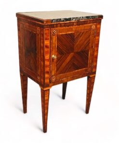 Antique French Louis XVI Nightstand - Three quarter view- Styylish