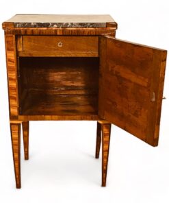 Antique French Louis XVI Nightstand -with open door - Styylish